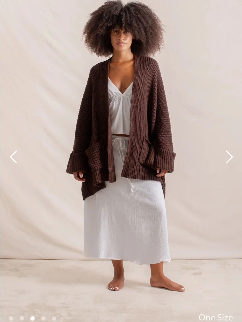 Indigo Luna Tuula Poncho in Cacao - Picture 2 of 8